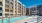 a swimming pool on the rooftop of a building