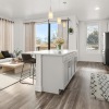 Well-lit kitchen with ample counter space