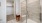 a bathroom with a shower unit